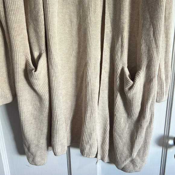 XXL Open-Front Longline Cardigan Sweater - Picture 6 of 9